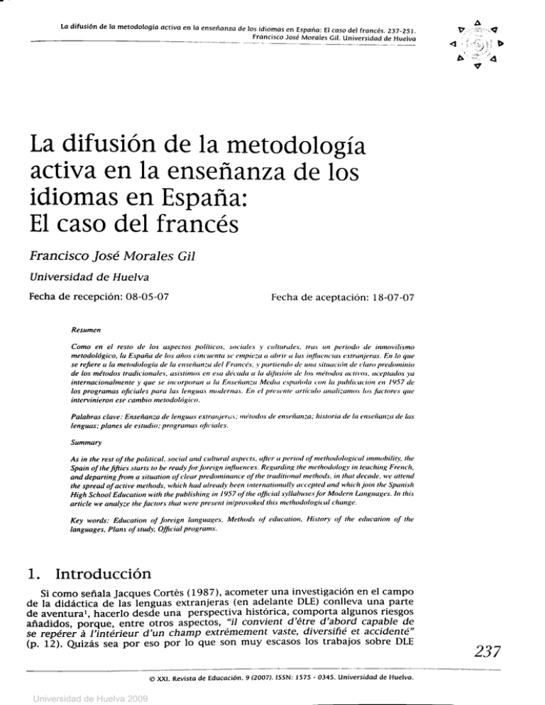 La Difusión De La Metodología Activa En La Enseñanza De Los 9363