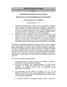 REGISTRO AGRARIO NACIONAL TRANSMISION DE DERECHOS