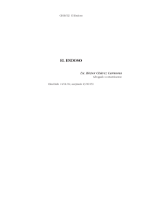 EL ENDOSO