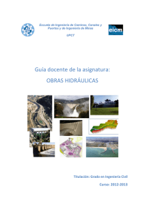 OBRAS HIDRÁULICAS - Universidad Politécnica de Cartagena