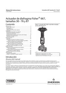 Manual de Actuadores Fisher 667: Instalaci&oacute;n y Mantenimiento