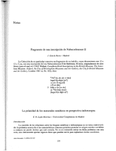 Notas Fragmento de una inscripción de Nabucodonosor II