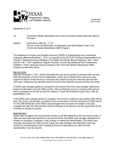 Service Limits and Elimination of Requisition and Specification Fees