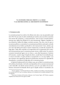 La economía peruana frente a la crisis y las restricciones al