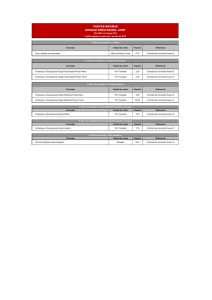 TARIFAS MÁXIMAS ENTIDAD PRESTADORA: APMT