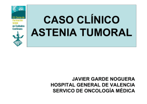 caso clínico astenia tumoral
