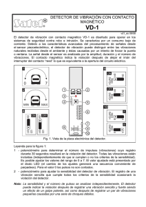 DETECTOR DE VIBRACIÓN CON CONTACTO MAGNÉTICO