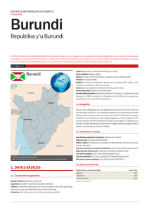 Ficha país de Burundi - Ministerio de Asuntos Exteriores y de
