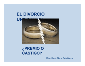 el divorcio unilateral