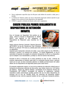 Boletín-Reglamento dispositivo de retención infantil