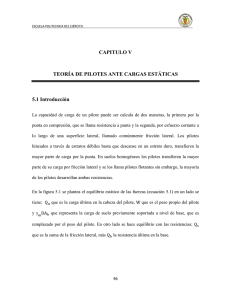 CAPITULO V TEORÍA DE PILOTES ANTE CARGAS ESTÁTICAS 5.1