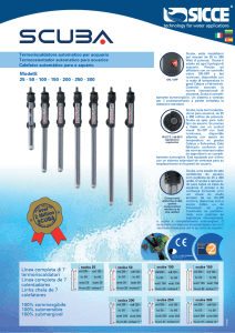 Calefator automático para o aquário