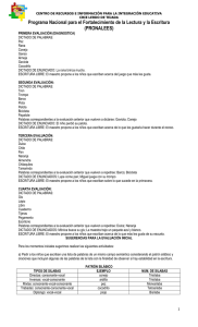 Evaluaci&oacute;n Diagn&oacute;stica de Lectura y Escritura para Primaria