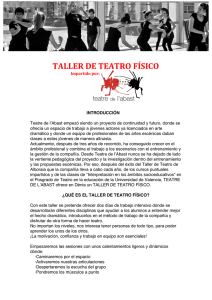 TALLER DE TEATRO FÍSICO