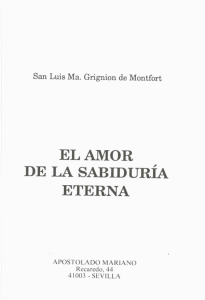 EL AMOR , DE LA sABIDURIA - editorial apostolado mariano