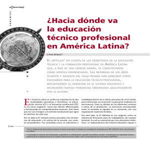 ¿Hacia dónde va la educación técnico profesional en América Latina?