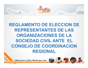 REGLAMENTO DE ELECCION DE REPRESENTANTES DE LAS