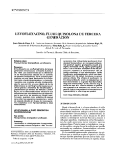 levofloxacino, fluorquinolona de tercera generacion