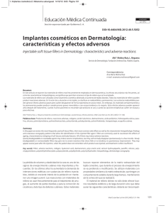 Implantes cosméticos en Dermatología: características y efectos