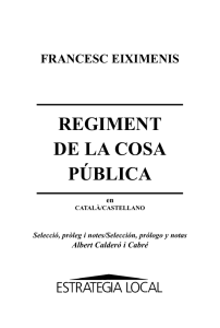 regiment de la cosa p&uacute;blica