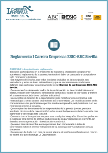Reglamento - I CARRERA EMPRESAS ABC
