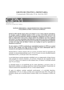 Comunicado de Prensa GPM Abril 2015