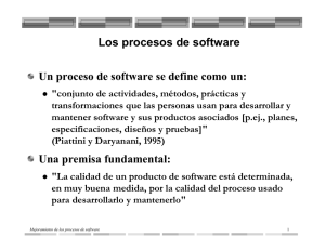 Mejoramiento de procesos de software CMM