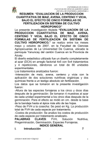 Germinación. - Universidad de Cuenca