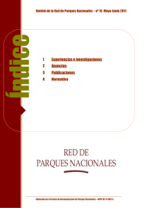 1 Experiencias e investigaciones 2 Anuncios 3 Publicaciones 4