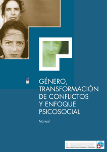 Género, transformación de conflictos y enfoque psicosocial
