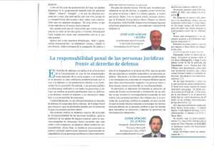 La responsabilidad penal de las personas jurídicas