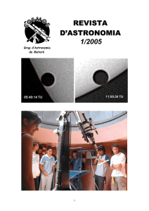 revista d`astronomia 1/2005