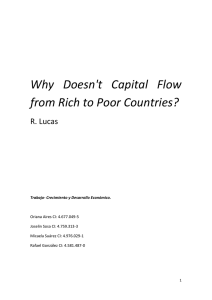 Why Doesn`t Capital Flow from Rich to Poor Countries?