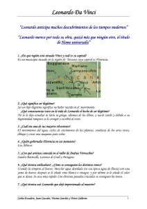 Guía de visionado de Leonardo. Respuestas
