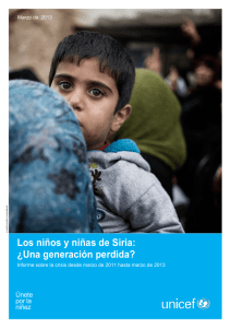 Los niños y niñas de Siria: ¿Una generación perdida?