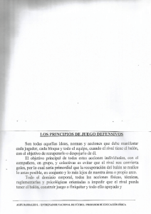 Principiso de Juego Defensivos documento PDF