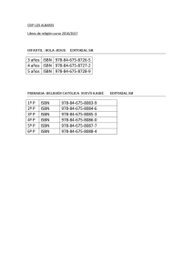 3 años ISBN 978-84-675-8726-5 4 años ISBN 978-84-675-8727