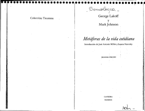 Lakoff y Johnson - Metáforas de la vida cotidiana