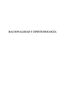 racionalidad y epistemología - Revistas Científicas de la