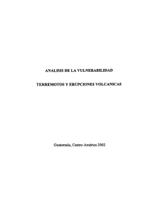 analisis de la vulnerabilidad terremotos y erupciones volcanicas