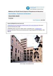 Guia temàtica – Arquitectura de Barcelona: PALAU REIAL MAJOR