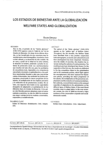 los estados de bienestar ante la globalización welfare states and