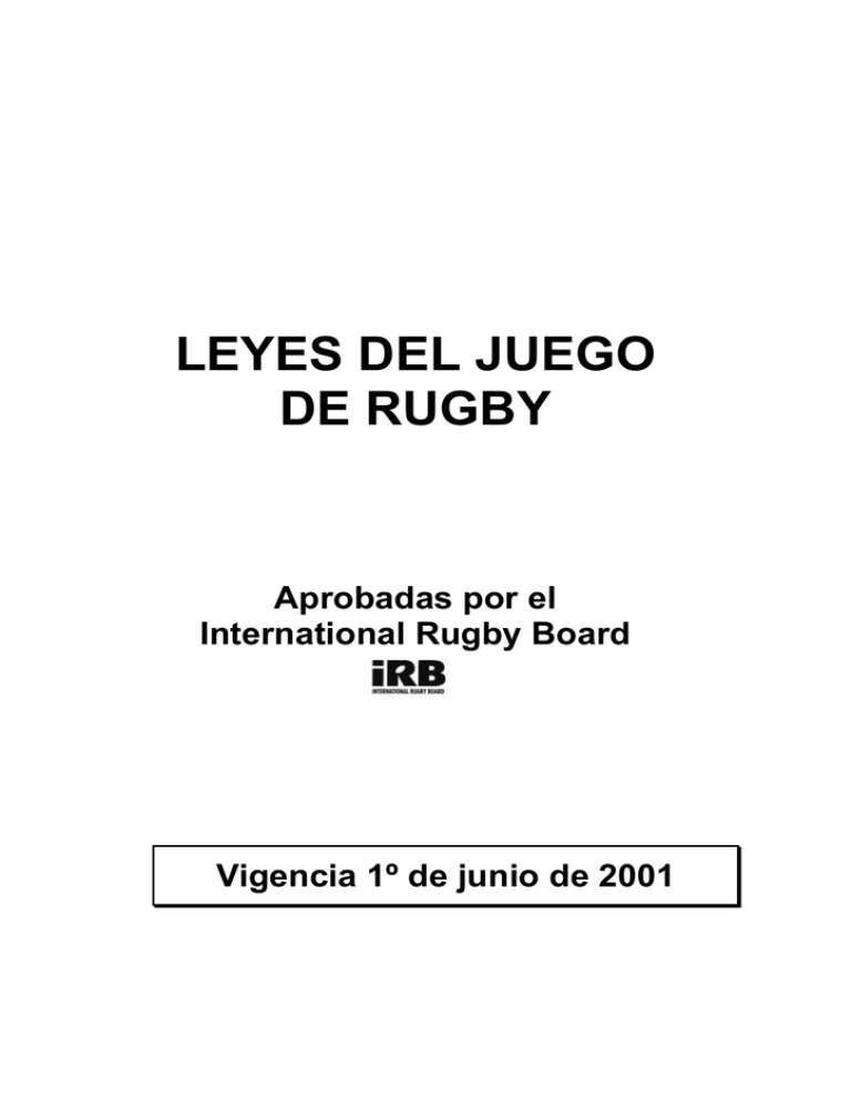 Reglamento Del Rugby