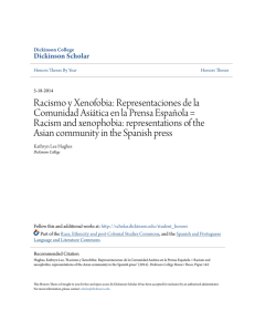 Racismo y Xenofobia - Dickinson Scholar