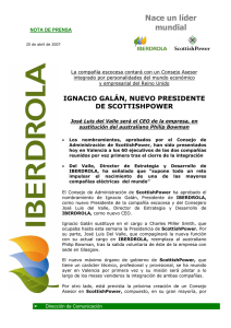 25/04/07 Ignacio Galán, nuevo Presidente de