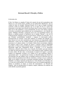 Bertrand Russell: Filosofía y Política