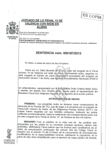 Sentencia Nº 000187-2015