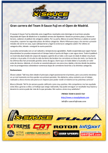 Gran carrera del Team X-‐Sauce Fuji en el Open de Madrid.