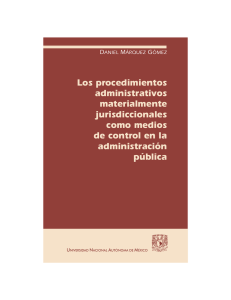 Los procedimientos administrativos materialmente jurisdiccionales