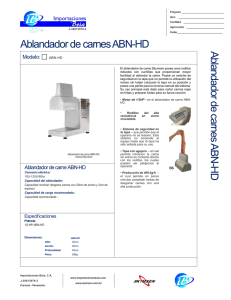 Ablandador de carnes ABN-HD A blandador de carnes ABN -HD
